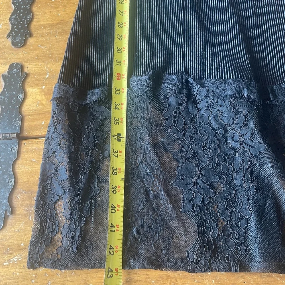 $148 French Connection Women's Black Sarelle Ottoman Lace Cocktail Dress Size 4 - Picture 15 of 15